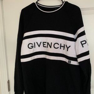 Givenchy Logo Striped Cotton-Jersey Sweatshirt